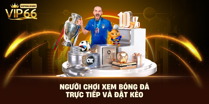 Người chơi xem bóng đá trực tiếp và đặt kèo
